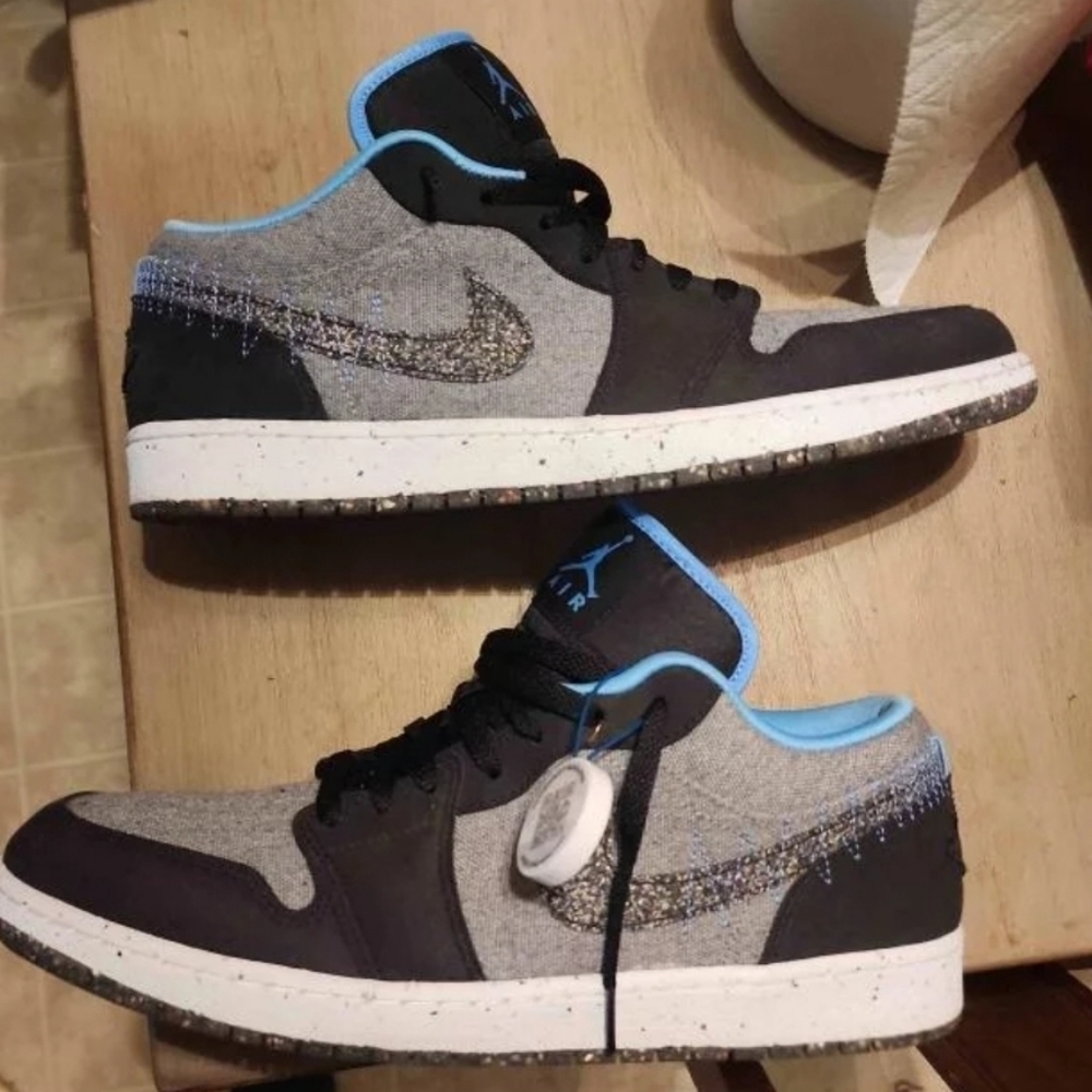 Jordan 1 low 'crater black'